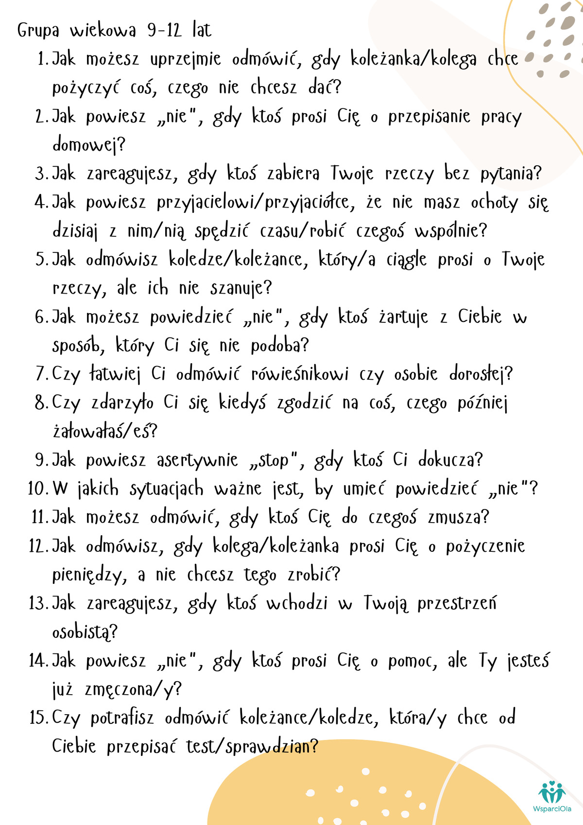 asertywnosc pytania asertywnosc pytania