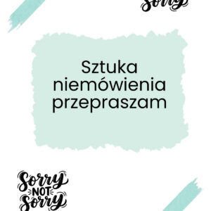 sztuka niemowienia przepraszam cover