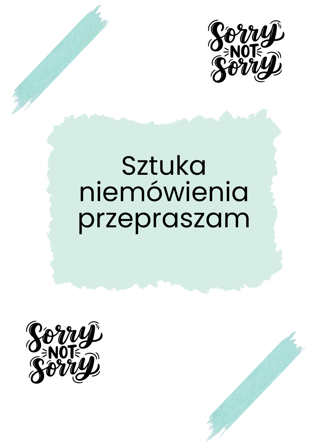 sztuka niemowienia przepraszam cover sztuka niemowienia przepraszam cover