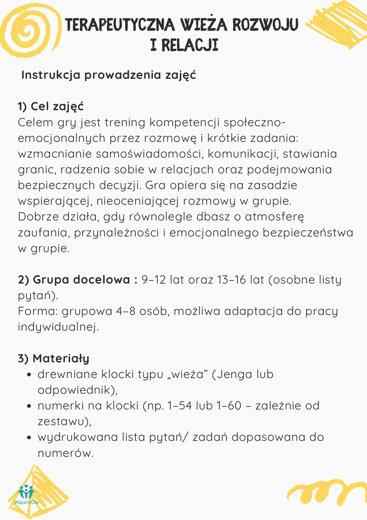 wieza rozwoju instrukcja wieza rozwoju instrukcja